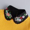 Fashion White Fake Collar Women Detachable Collars Black Woman False Collar Lace Removable Half Shirts Tie Top Collars Decor
