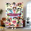 The Powerpuff Girls Soft and Comfortable Flannel Suitable for Sofas Living Rooms Outdoor Camping Travel and Also Makes a Great Anniversary Gift