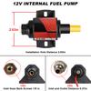 Universal 12V Micro Electric Fuel Pump 2–3.5 PSI Low Pressure 42 GPH Fit For Most 4/6 Cylinder Vehicles