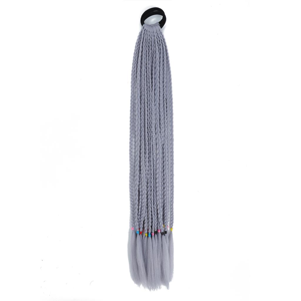 Colorful Braid Hair Extensions Rubber Bands Rainbow Braid Synthetic Wigs  Accessories Women Girls Party Cosplay Festive Dress Up