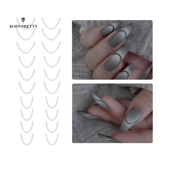 

Экологичный маникюр Шаблон Ногти Украшения Маникюр Инструмент DIY Nail Art