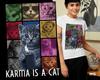 Funny Karma Is a Cat T-shirt Swift Music Shirt Retro Gift Tee for Feline Owners