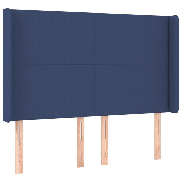 VidaXL LED Headboard Bedroom Furniture Double Bed Accessory Head of Bed Frame Interior Blue 3123772