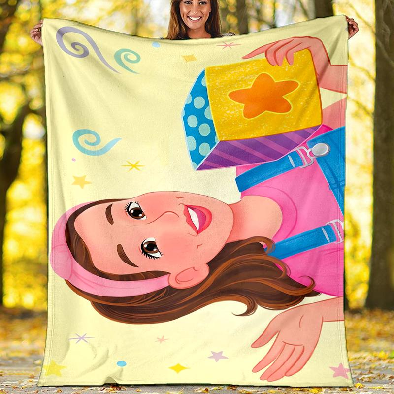 Di Più. Coperta Stampata Tema Rachel - Perfetta per Divano, Letto, Viaggio e Uso Esterno | Lavabile in Lavatrice, Accogliente e Durevole.