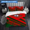 3PCS Portugal's National Emblem Bedding Set 2D Printing (Includes 1 Duvet Cover + 2 Pillowcases Coreless), Bedroom decor,Fan gift