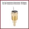 Universal Automotive Radiator Engine Cooling Fan Temperature Thermo Sensor Switch 3/8" NPT 150 Degree on 135 Degree Off Replace Parts