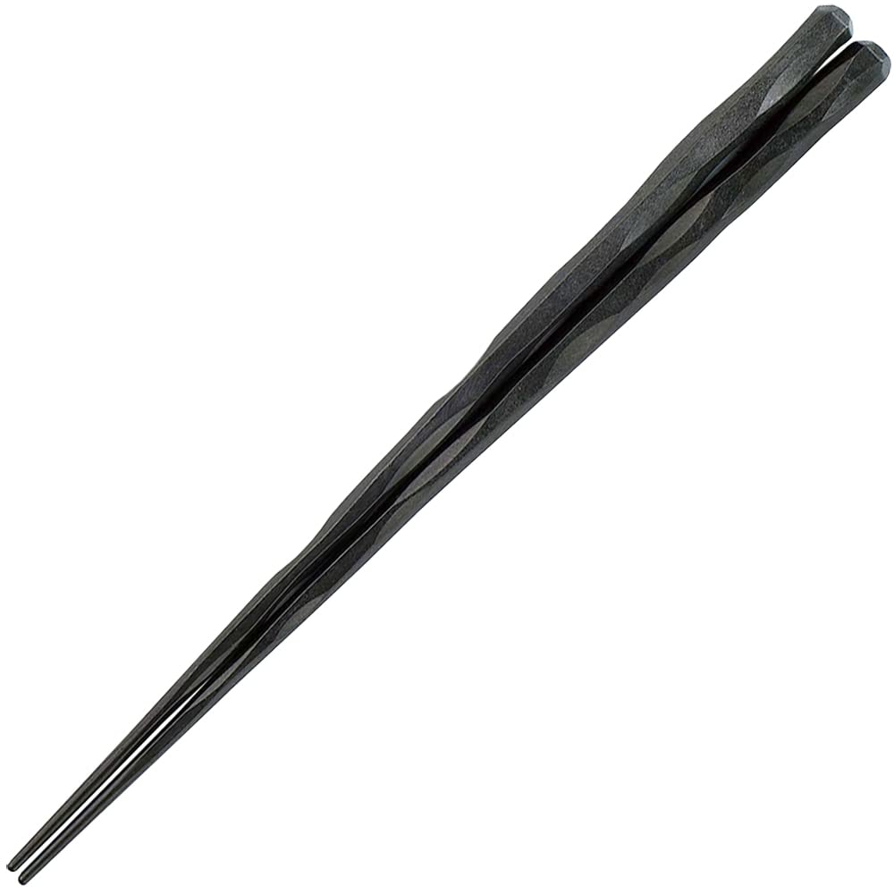 Fukui Craft SPS Made in Dishwasher Made in Japan Chopsticks, Resin, Japan, Safe, Hexagonal, Black, 22.5cm, (10 pairs)