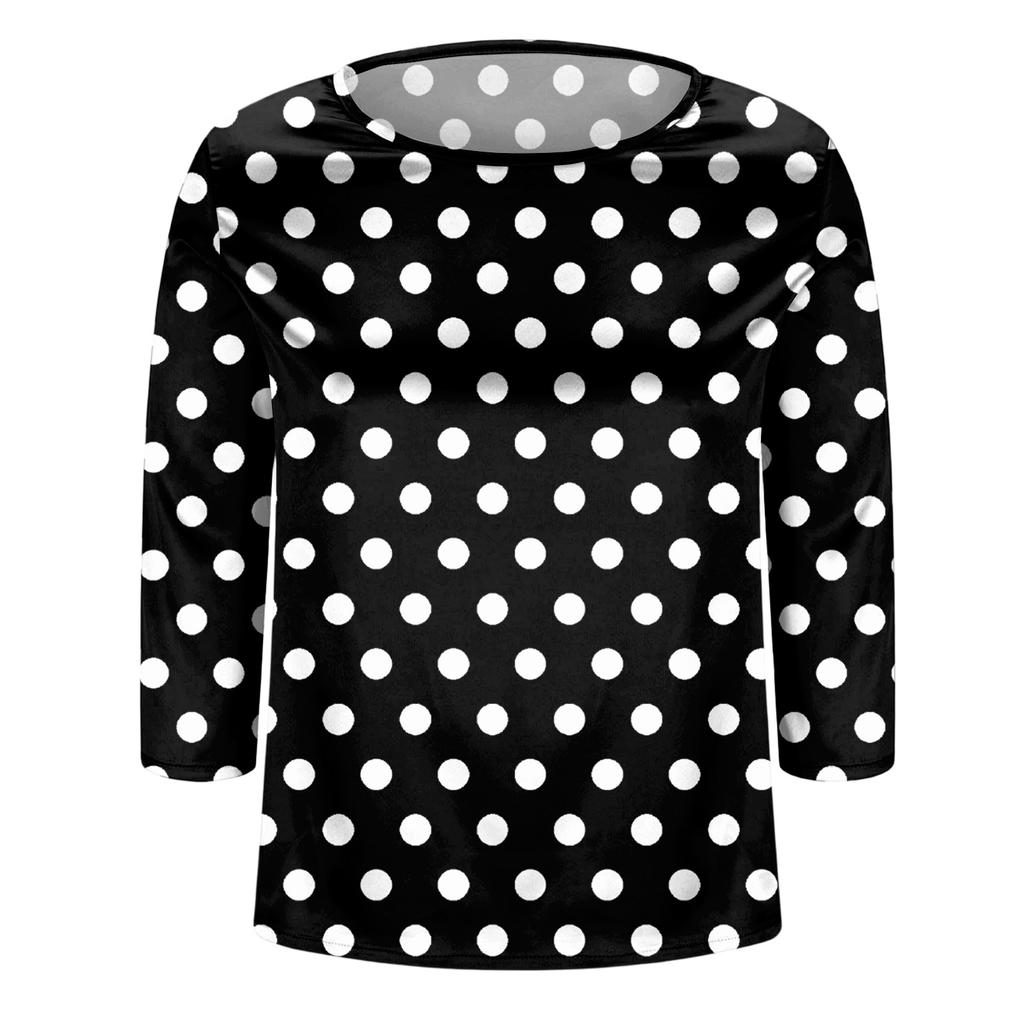 Bluse Für Damen Festlich 3/4 Langarm Hemden Business Casual Outfit Oberteile