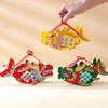 Non-Woven Fabric Dragon Boat Festival Fish Lantern Chinese Style Fish Shape Storage Basket  DIY