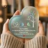 Appreciation Gifts for Long Distance Friend Heart Shape Acrylic Friendship Ornament with Engraved Verse & Bird Tree, Desktop Inspirational Desk Decor