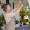 Wetterbeständiger Garten-Spinner Metall-Windmühle Hängende Ornamente Retro-Eisen für Vier-Jahreszeiten Außenrasen Terrassendekoration Rotierende Kinetische Skulptur