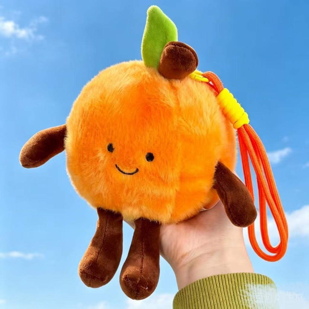 Fruit Series Plush Keychain With Pp Cotton Filling For Gift And Decor
