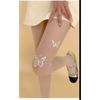 New skin-colored anti-snag pantyhose for women, spring and autumn style, two-butterfly design