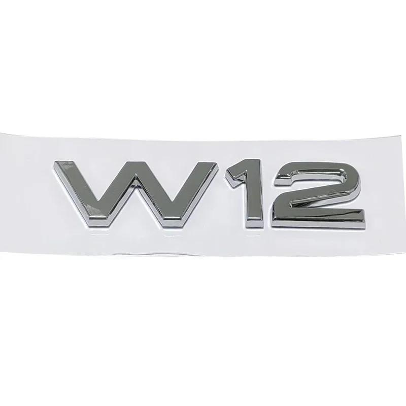 ABS Car Body Emblem Sticker Rear Trunk Badge for Audi W12 A4 A5 Q3 A6 TT SLINE A3 A7 A8 RS4 Q5 Q7 S4 S5 S6 RS7 RS8 Accessories