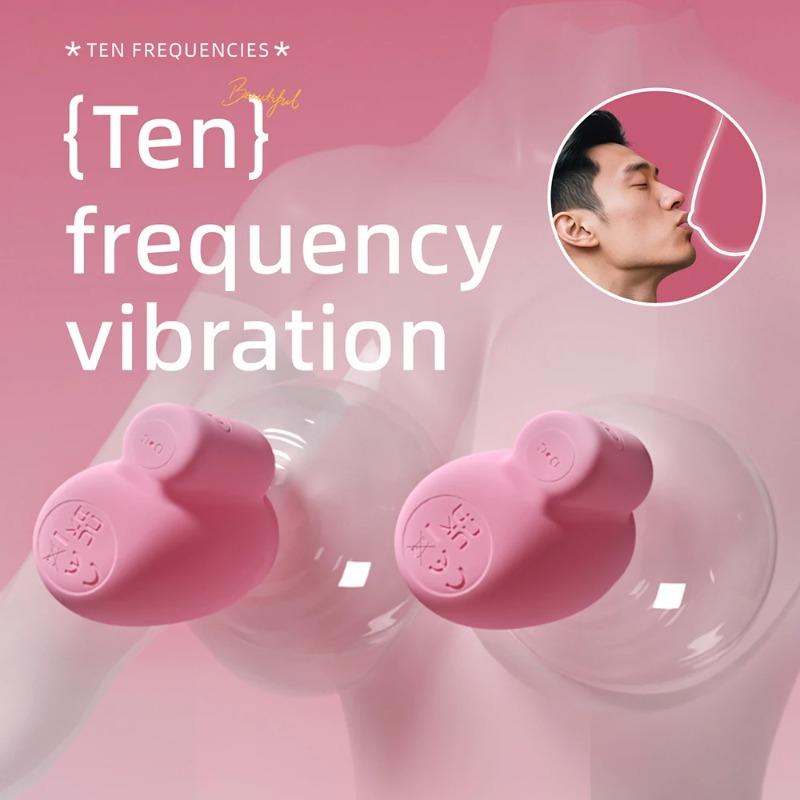 Nipple Clip Vibrators for Women–Dual Stimulation Breast Massager with G-Spot&Nipple Vibration, Rechargeable Adult Toy& Solo Play