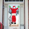 Large Christmas Santa Claus Ornaments Cute Climbing Santa Hanging Decoration for Outside Roof Window Wall Decor