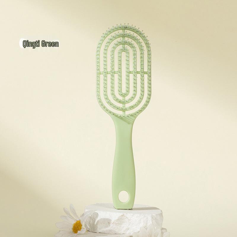 Women's Rib Comb for Root Volume & Styling: High Crown, Long & Curly Hair Massage, Large Curved Design.