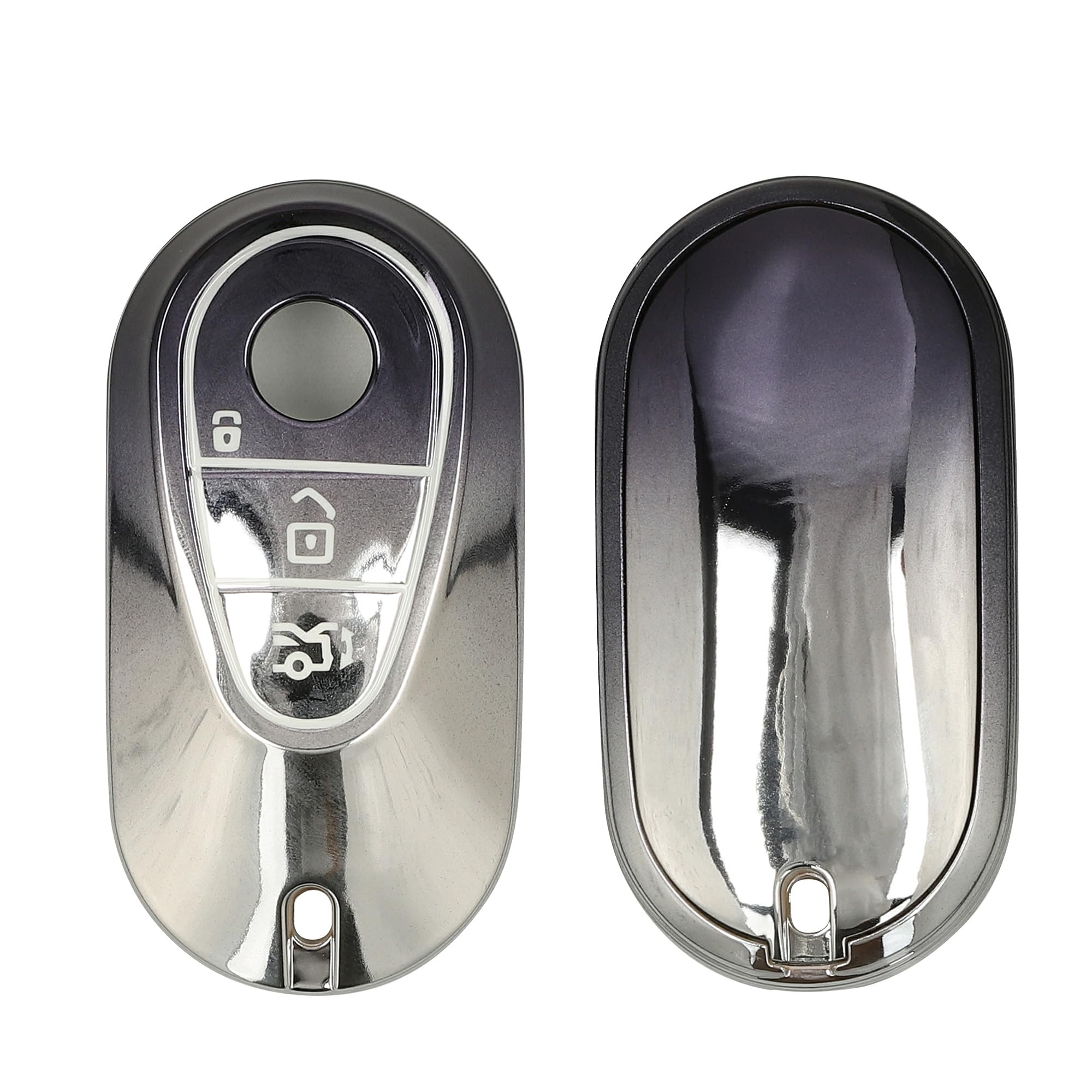 kwmobile Mercedes Benz 3-Button Car Key Smart Compatible Key Case чёрный