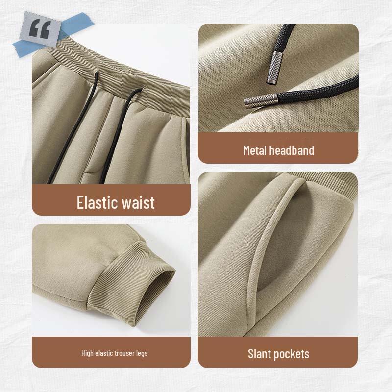 JEANSWEST LIFE Men's Fleece-Lined Tapered Casual Pants