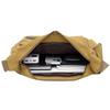 Hochwertige Herren-Canvas-Umhängetasche mit Doppeltaschen für Reisen