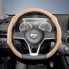yxkpz10 Suitable for Nissan Premium Suede Snap-On Steering Wheel Cover, Non-Slip and Durable, Round and D-Shaped Steering Wheel Available for Qashqai 