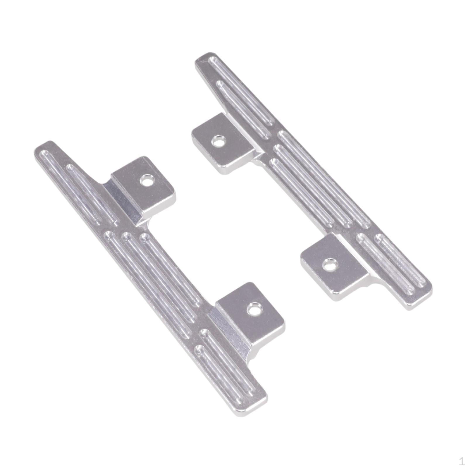 

2 шт. 1/12 Педалі для автомобілів на радіоуправлінні. Металеві бічні підніжки. Пластинова гусенична педаль для MN78 MN82. Siliver