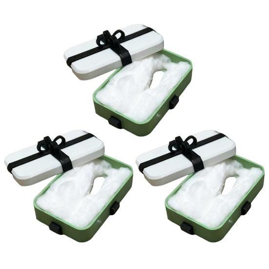 1/2/3Pcs 3D Printed Trick Gift Box Fake Finger Inside Prank Present Box with Black Ribbon April Fools' Day Gag Gift