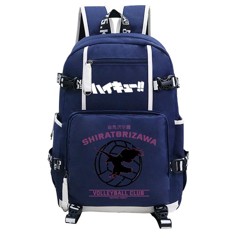Japanese Cartoon Print Teen Student Schoolbag Outdoor Leisure Large Capacity Travel Backpack