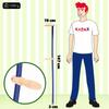 KADAX Garden Manual Scythe Mower Blade Metal 147cm Blue