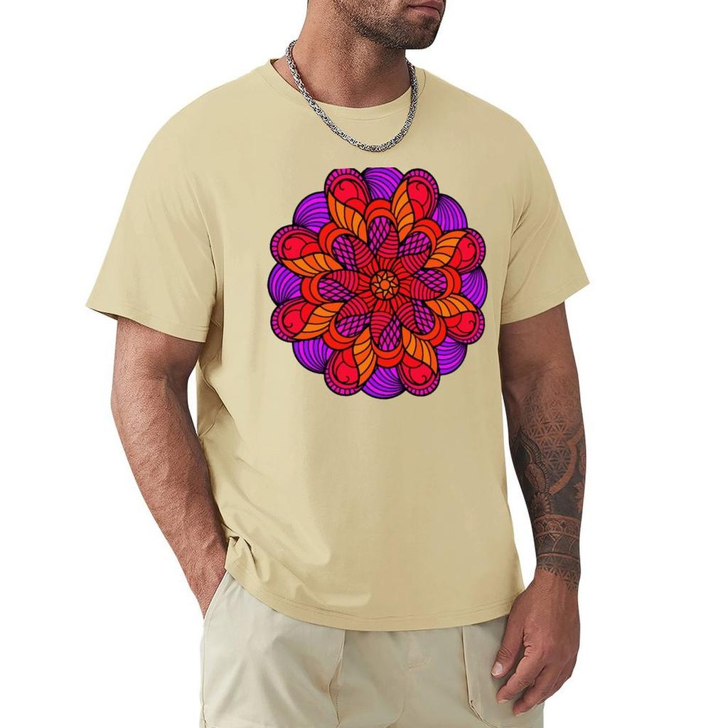 Mandala 16 T-Shirt Graphic Tee Shirt Sports Fans Anime Stuff Mens T Shirt