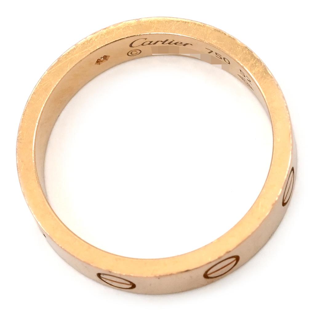 Cartier B4050700 love Mini love ring 1P diamondRing ring 18K Pink Gold/diamond #12(JP Size) Array