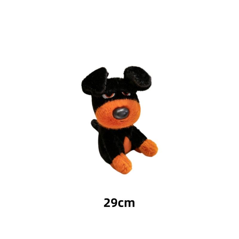 Cool Dog Plush Toys Black Dog Stuffed Doll Adorably Home Decor Toys Accompany Sleep Toy Exquisite Birthday Surprise Gifts