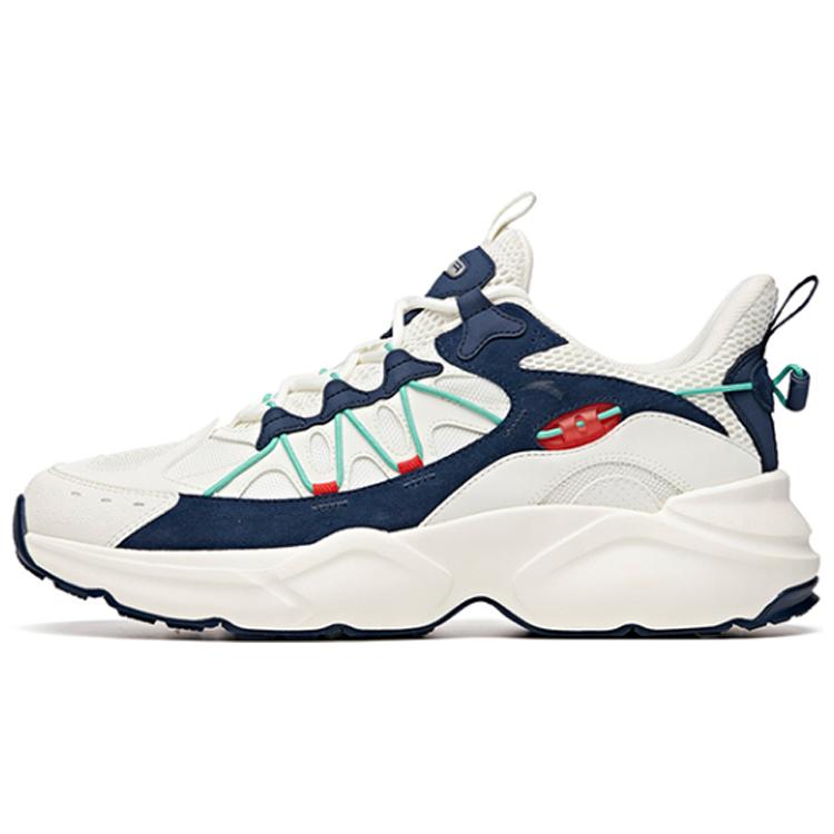 

Anta Variety Training Collection Slip Resistant Shock Absorbers Low Top Training Shoes Men s White Blue 40