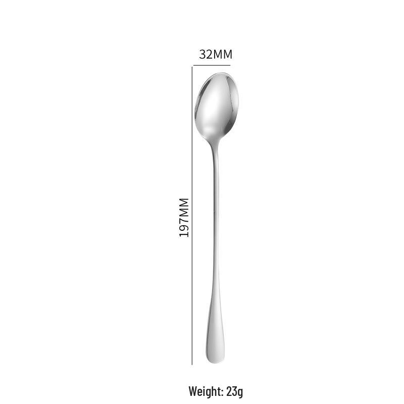 Stainless Steel Cutlery Set: Fork, Spoon, Long Ice Spoon, Western Knife, Steak Knife, Hotel Use, Customizable Logo