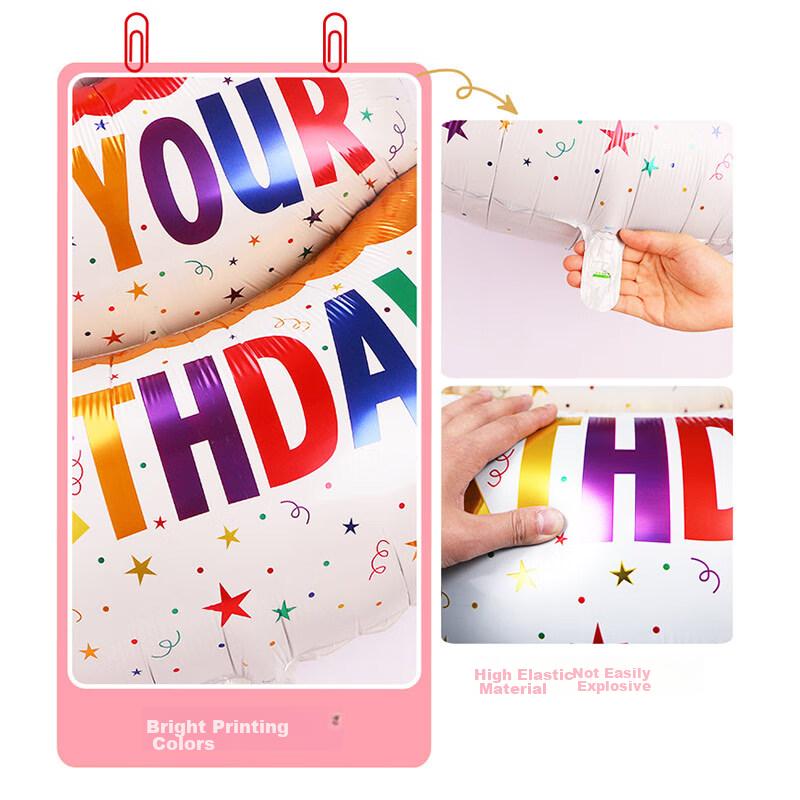 Birthday Scene Decoration Balloons for Boys Girls Children's First Birthday Baby Happy Birthday Hundred Days Birthday Cake