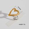 Fashion Geometric Rings for Women Gold Silver Color Stainless Steel Adjustable Ring Wedding Party Fashion Christmas Jewerly Gift