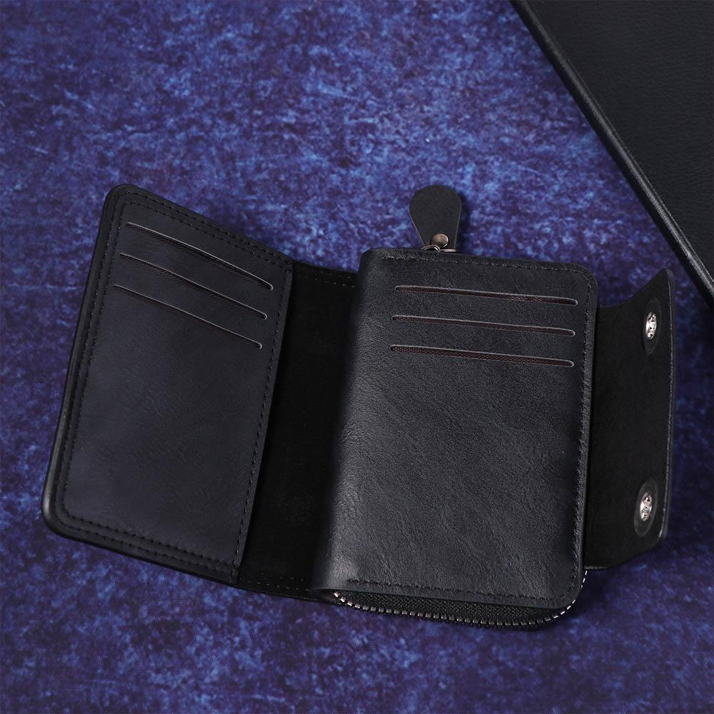 Multifunctional Three Fold Wallet Solid Color Business Clutch Bag Creative Men Card Holder  Men