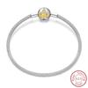 Real 925 Sterling Silver 17-20CM Butterfly Pet Ocean Starry Sky Original Bracelet Fit for Wedding Fine Jewelry DIY Making