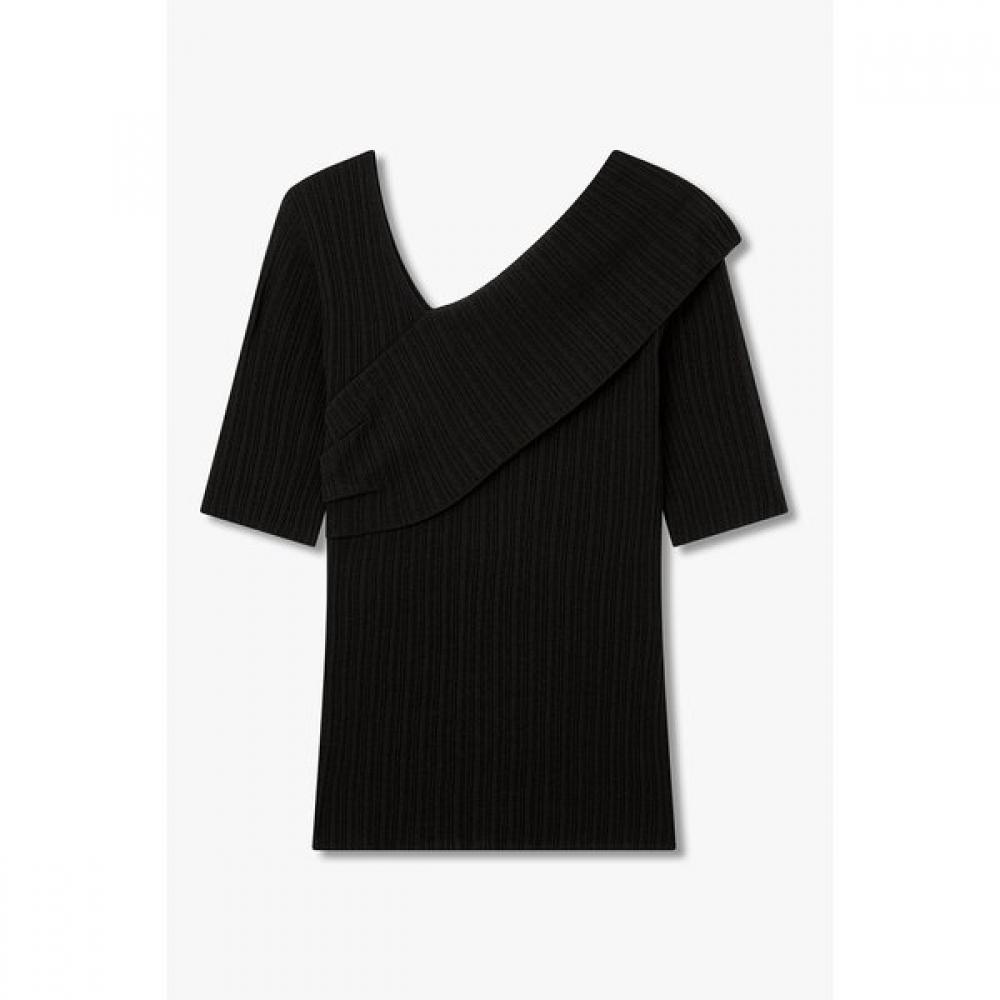 VOV Unbalance Rib Knit Pullover 7156350001
