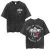 Vintage Washed Anime Death Note Ryuk Yagami Light LLawliet T Shirts Mens Women Cotton Tee Shirt Fashion Short Sleeve Tshirts