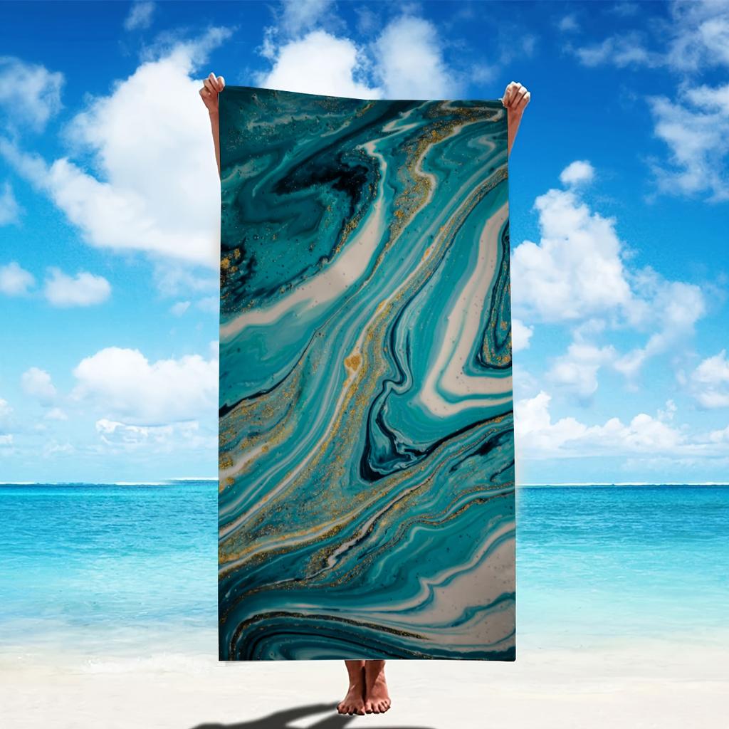 Microvezel Strandlaken Prachtige Prints Dun Sneldrogend Absorberend Extra Groot Handdoek Voor Strand Zwemmen Kamperen Yoga Bad Sport