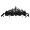 Tassels Witch Crown Headband for Women Baroque Style Crown Headpiece for Weddings Proms Party Vintage Gothic Headwear