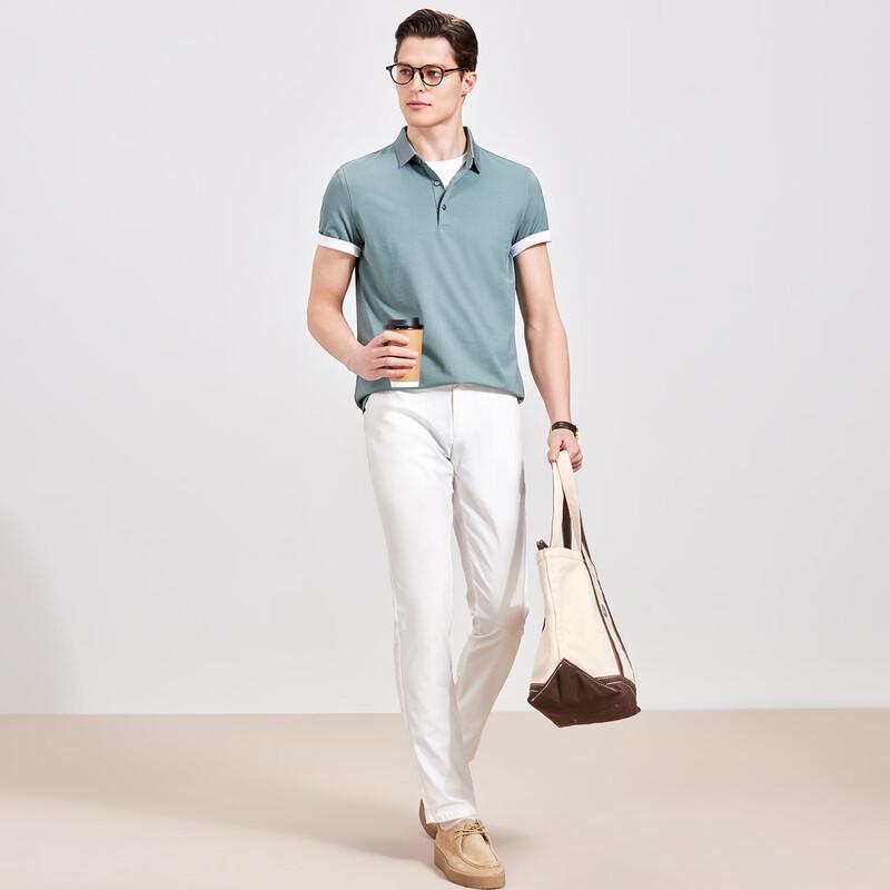 Antonio Men's Silk Blend Breathable Polo Shirt
