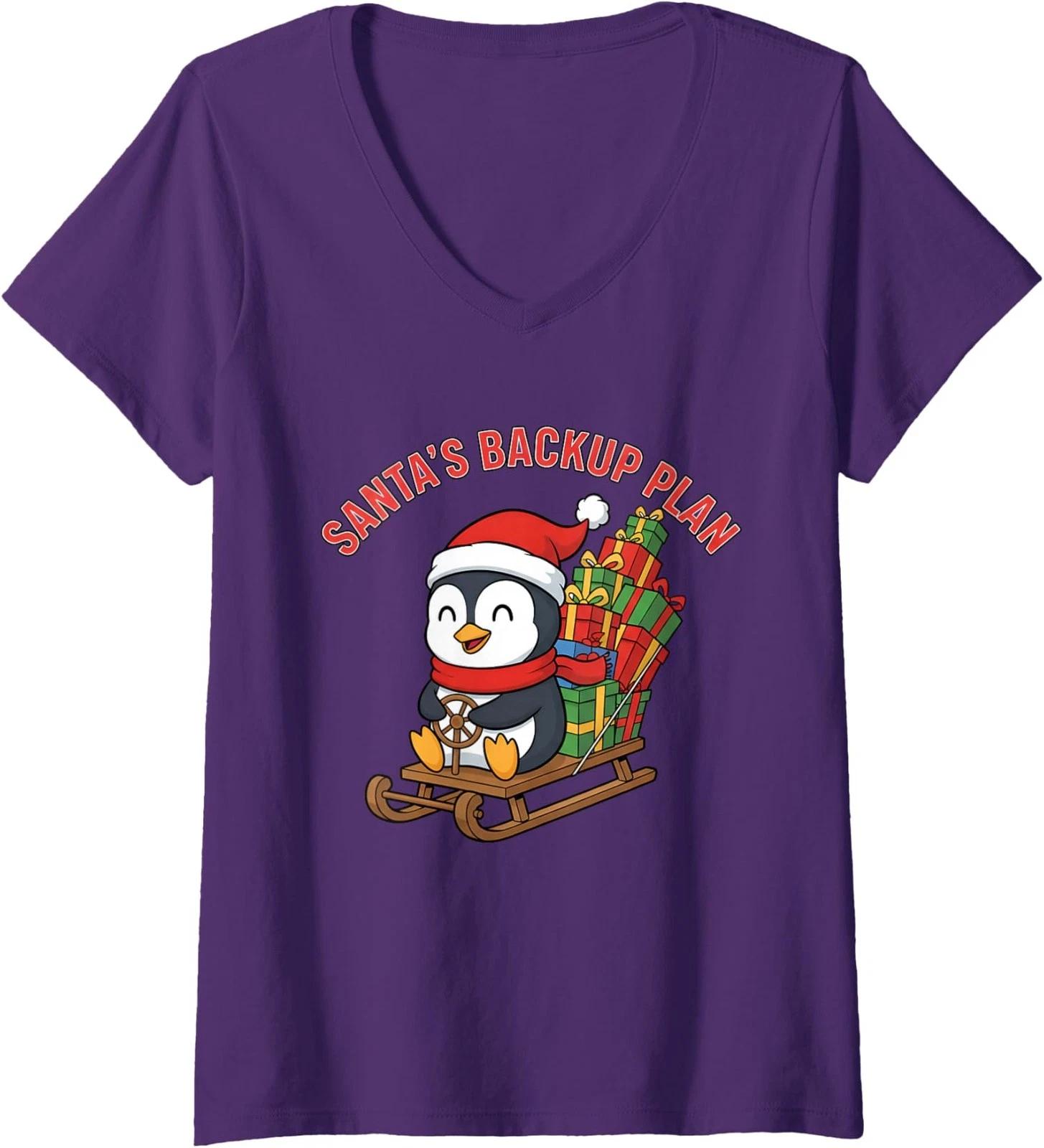 Funny Pussycat Christmas Vacation Friends Parody Ladies  Crewneck T-Shirt L