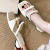 Fashion Fashion Square Toe Bow Women High Heeled Sandals Elegant Wedges Non-slip Women Sandals Summer Comfort Open Toe Slide Sandals