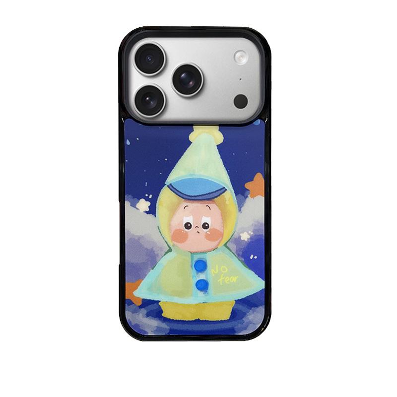 

Cartoon Star Man Raincoat Phone Case for iPhone 17 Pro, fits iPhone 13/14/15/16 Pro Max iPhone 13 Pro
