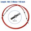 Motoforti 1/2pcs 10ft 13ft 16ft 20ft 24ft Marine Throttle Cable 3300/33C Throttle Shift Remote Control Cable 3M-6M for Yamaha