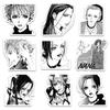 10/30/60pcs Black White Anime NANA Stickers Cool Cartoon Graffiti Decals DIY Guitar Laptop Diary Waterproof Manga Sticker
