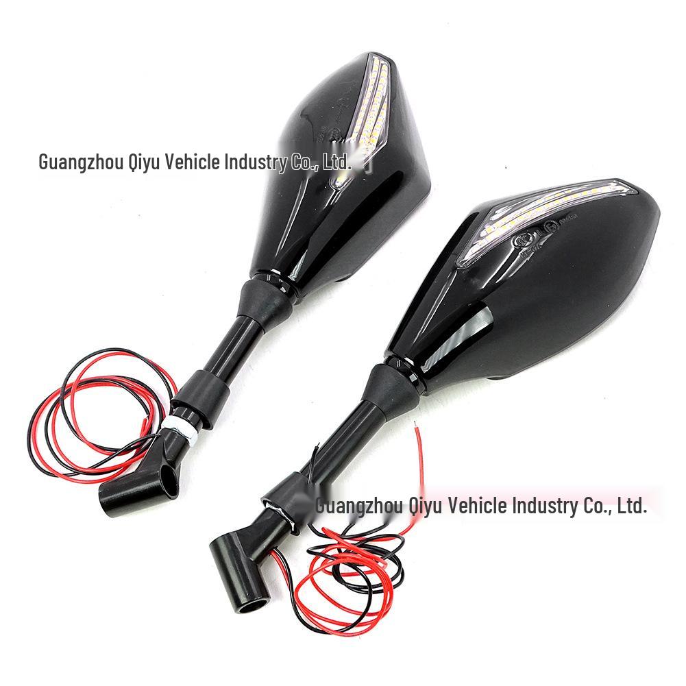 LED Illuminated Reflective Rearview Mirror for Honda Legend and Suzuki Motorcycles
