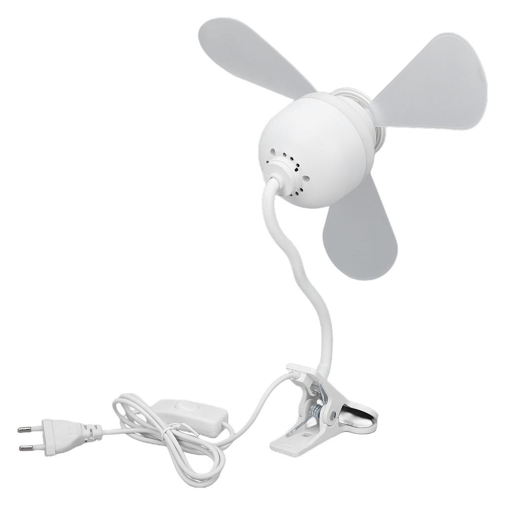 Clamp On Desk Fan with Light Plug in Mini Fan Desktop Personal Fan Flexible Gooseneck for Home Bedroom Study Room
